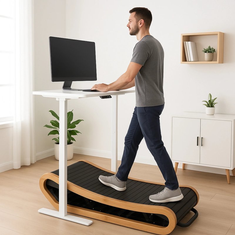 Curved Treadmill - Light Oak