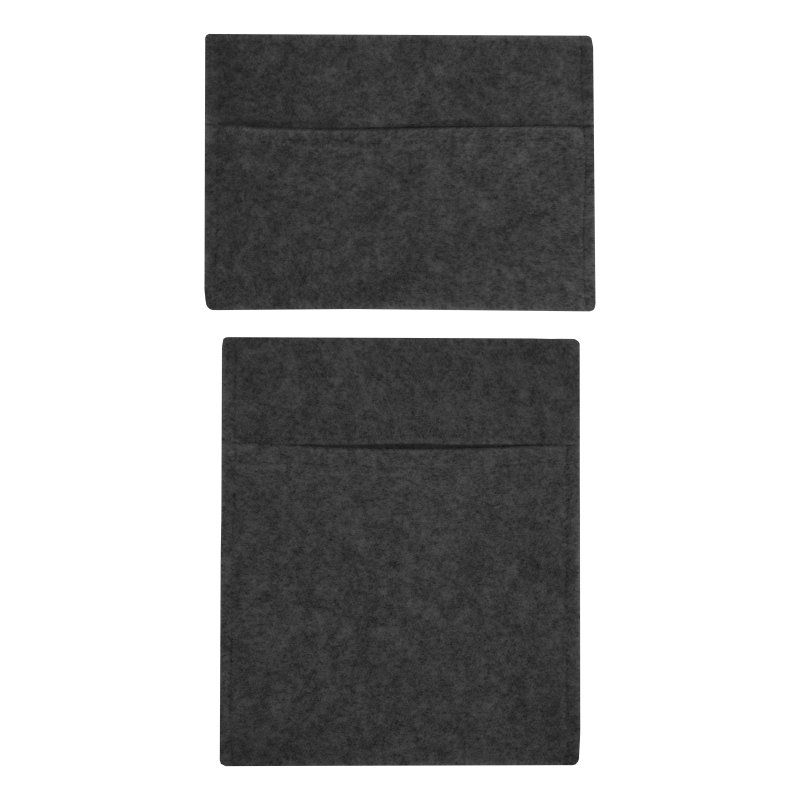 Camper Van Lining & 2 x Storage Pouches Anthracite Grey Carpet 4 Way Stretch 2m Wide 11m2 Coverage Car Motorhome Vehicle Interior Campervan Conversion 2 Size Tool Paperwork Document Pocket Organiser