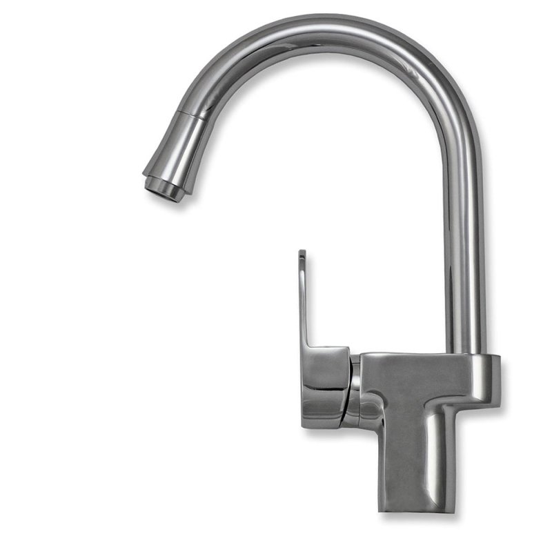 KuKoo Stainless Steel Kitchen Sink Basin & Confetti Tap, Reversible 1.5 Bowl, 105cm x 18cm x 50cm