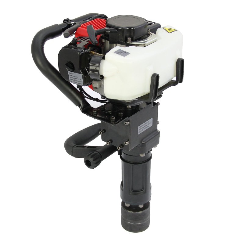T-Mech Post Driver, 2-Stroke Petrol Fence Knocker, Jack Hammer & Chisel Attachments, Picket Fencing