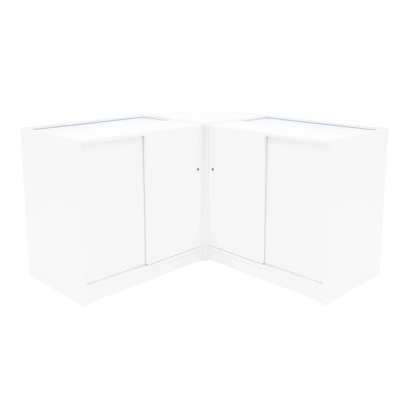 Iris LED Shop Counter Set CM60 & 2 x B900 - White