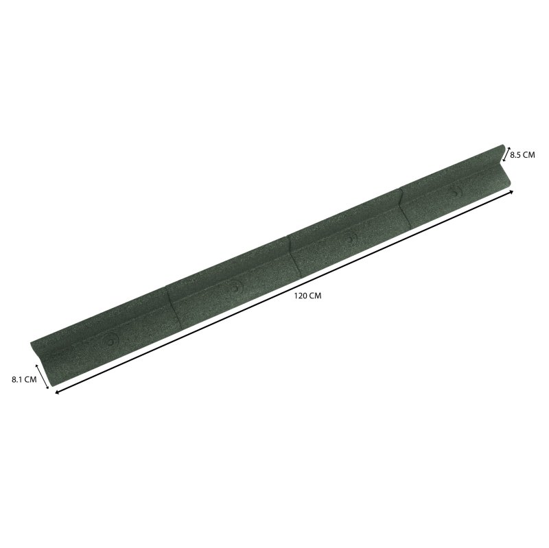 Flexible Lawn Edging 50 x 1.2m With Mallet - Green