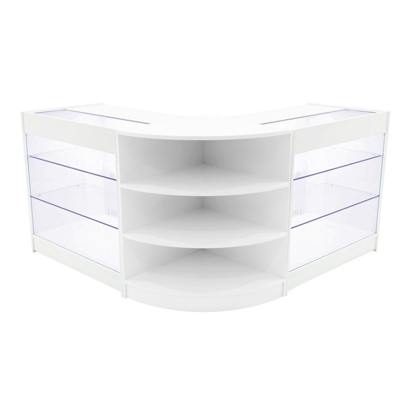 Apollo LED Shop Counter Set LM60 & 2 x K900 - White