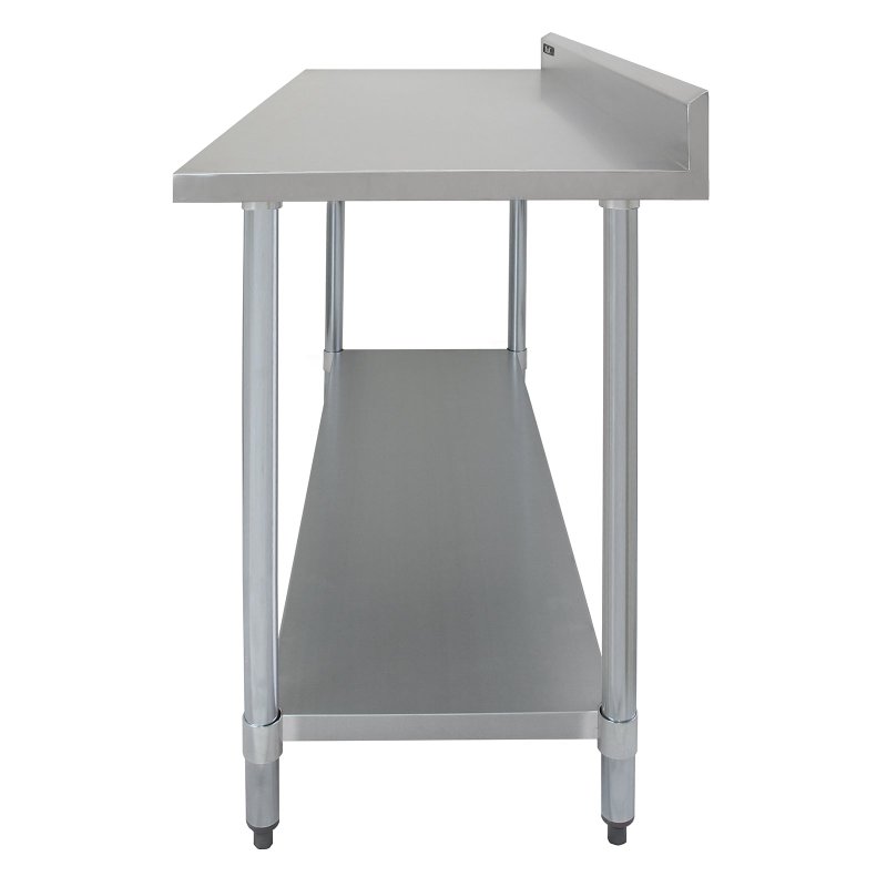 KuKoo 5ft Food Preparation Kitchen Catering Table, Stainless Steel, 250kg Capacity