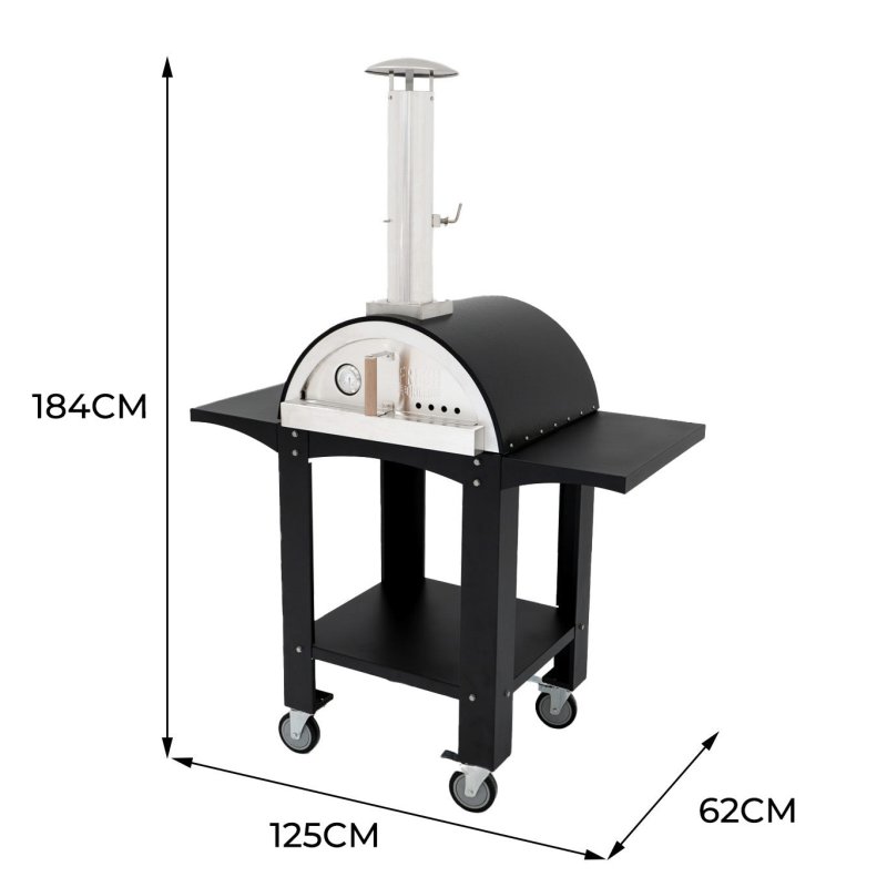 Free Standing Extra Large Pizza Oven with Prep Stations