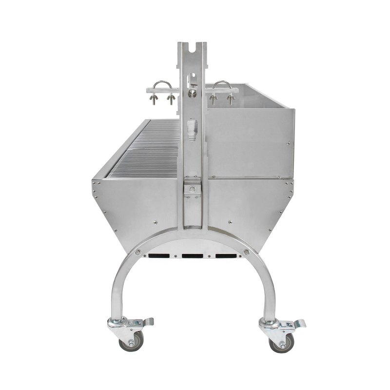 KuKoo 90kg Hog Roast Machine / Spit Roasting Meat Rotisserie / Stainless Steel & Windshield