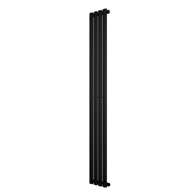 Oval Single Column Radiator - 1800 x 240mm - Black