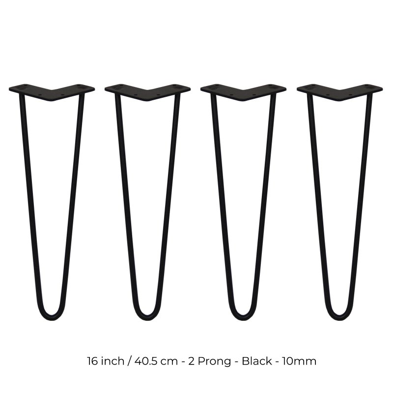 4 x Hairpin Legs / Hair Pin Legs Set SkiSki Legs Furniture Desk Bench Chair Table 16