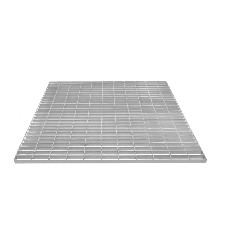 Galvanised Grating Floor Forge Walkway Mesh Floor Panel Grid Drainage Gutter Vent Heavy Duty Weatherproof Steel Zinc Coated 1100mm x 1000mm x 30mm 4mm Metal Thickness 1100kg Load Capacity