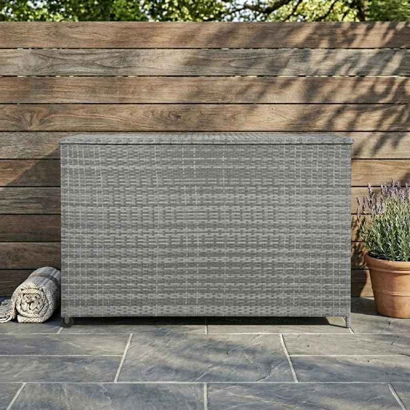 Rattan Cushion Storage Box 996L - Grey