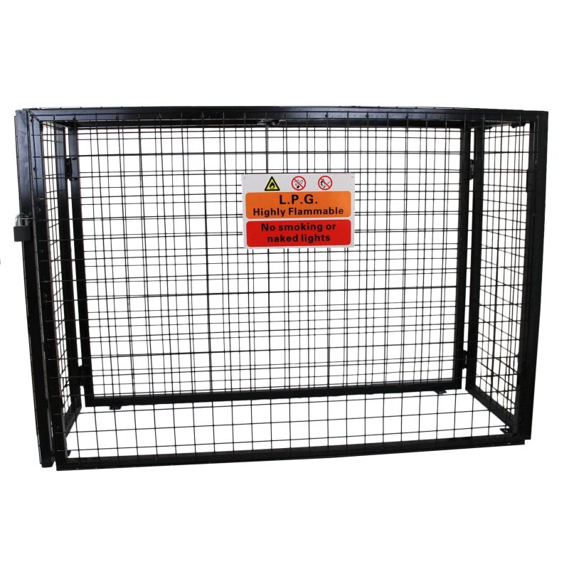 Gas Bottle Collapsible Cylinder Bottle Storage Security Galvanised Powder Coated Steel Mesh Cage 1000mm