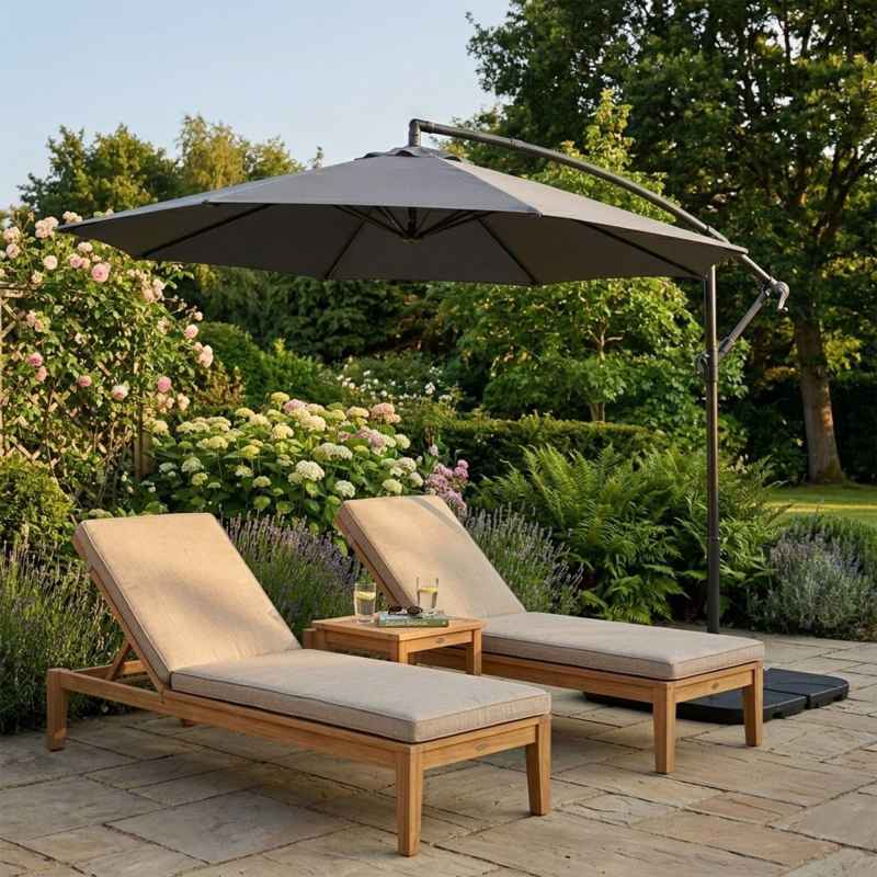 Cantilever Parasol 3m - Grey