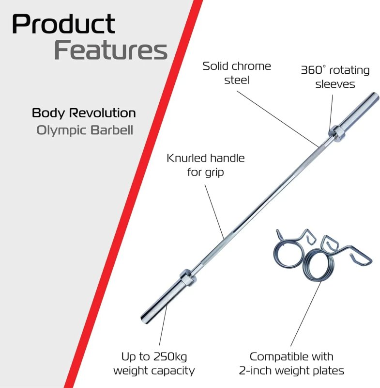 Body Revolution 4ft Barbell Bar & T-Bar Row Bundle