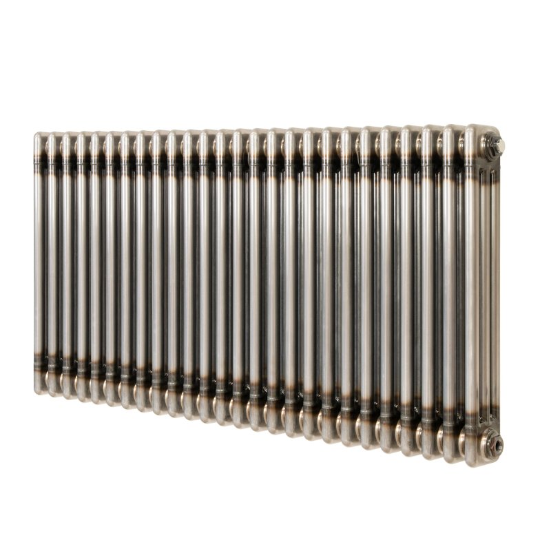 Traditional 3 Column Radiator - 600 x 1190mm - Raw Metal