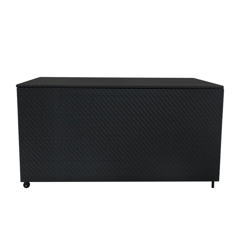 Rattan Cushion Storage Box 700L - Black