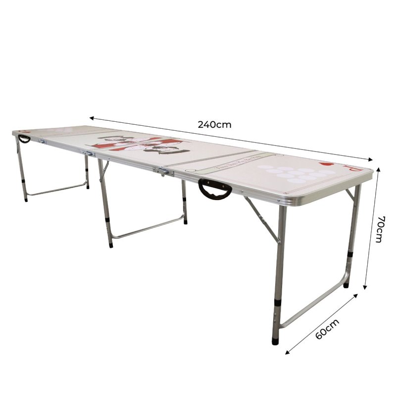 Beer Pong Table Folding Party Drinking Games Outdoor Indoor Portable Prosecco