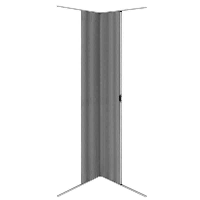 Tambour Shower Door - Silver