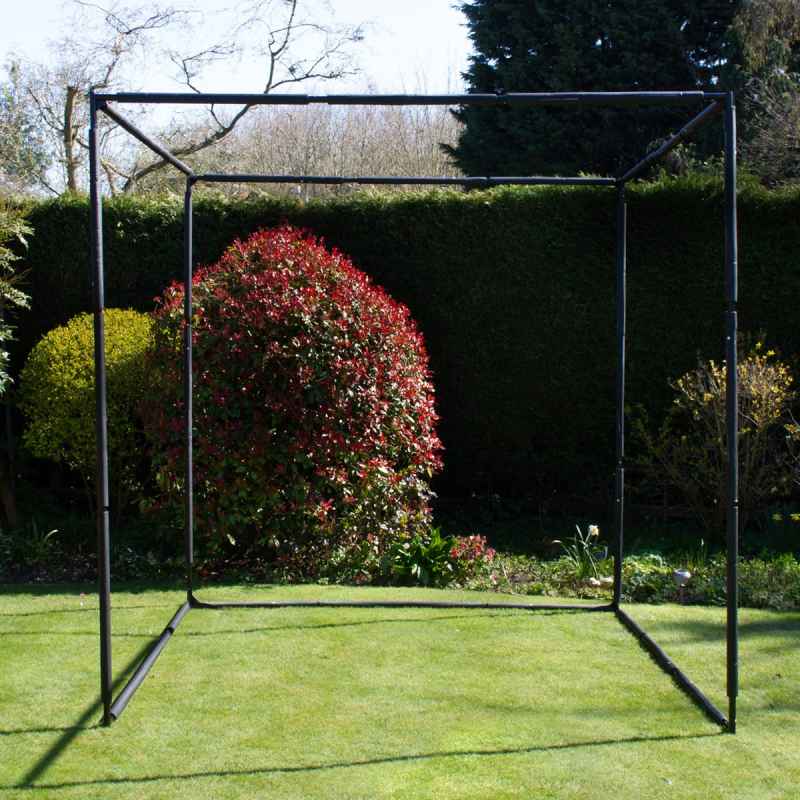 Golf Practice Cage 10ft 3m Driving Range High Impact 25mm Mesh Hitting Professional Swing Training Equipment Outdoor Freestanding Steel Frame Bullseye Target FREE Artificial Grass Mat & 6cm Rubber Tee