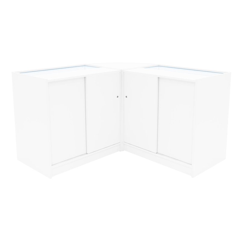 Demeter LED Shop Counter Set K900, B900 & LM60 - White