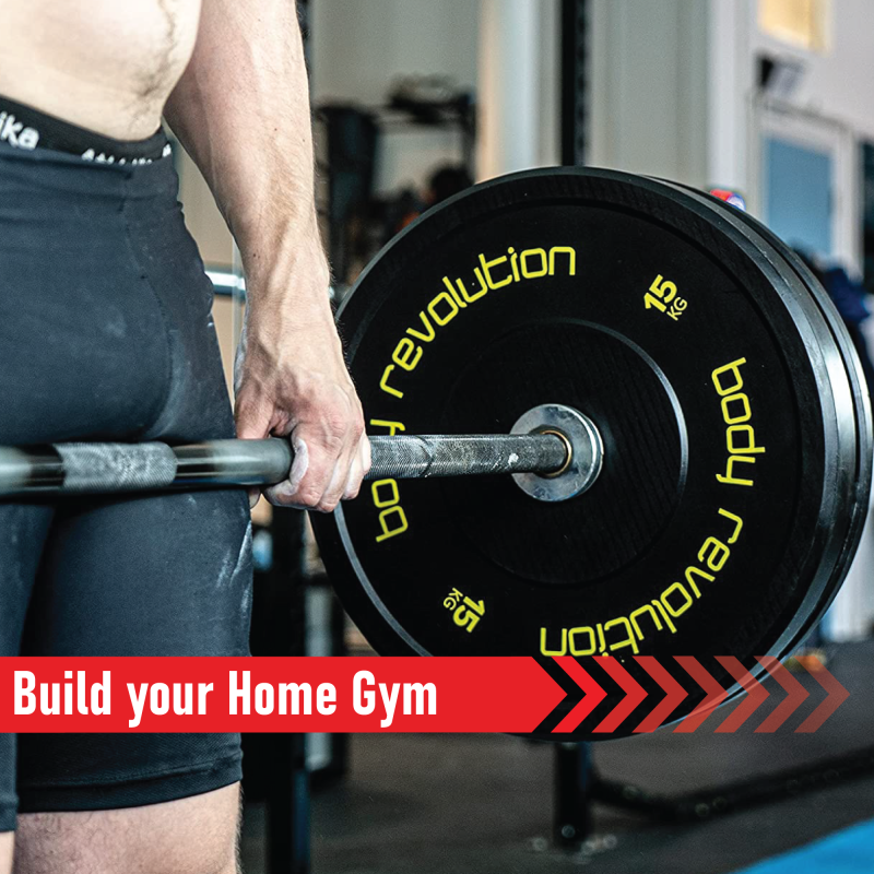 Body Revolution Olympic Barbell Bar 7ft 250KG Weight Capacity, Rotating Sleeves, Knurled Grip, Compatible with 2 Inch Plates