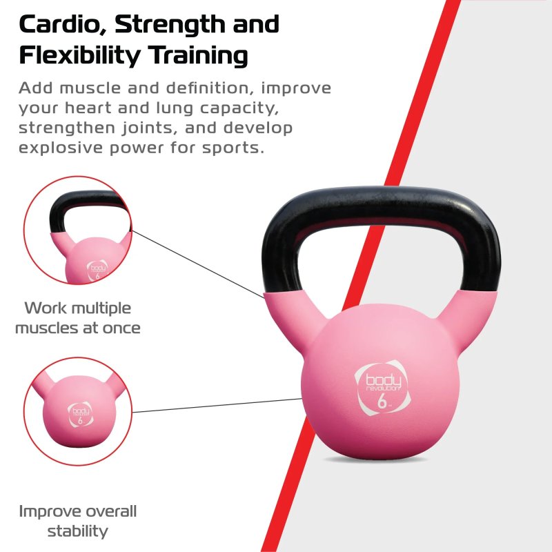 Body Revolution Neoprene Kettlebells 6kg
