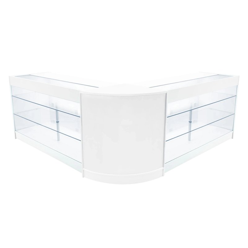 Helios LED Shop Counter Set CM60 & 2 x K1500 - White