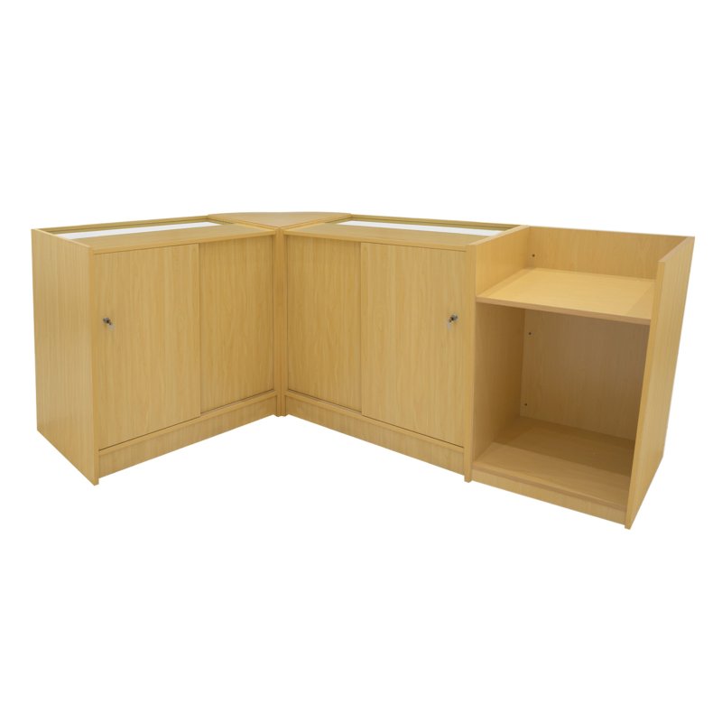 Hyperion LED Shop Counter Set K900, B900, TB60 & LM60 - Maple