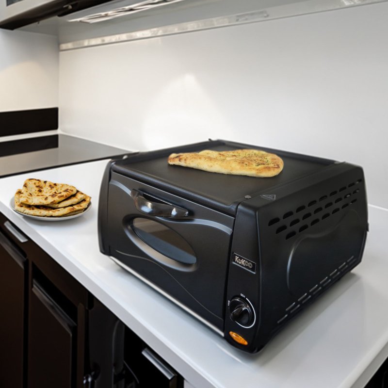 Tandoor Oven Mini Pizza Chapati Roti Lahmacun Manakish Naan Bread Maker Electric Tandoori Takeaway Kitchen Appliance Top Plate Aluminium Glass