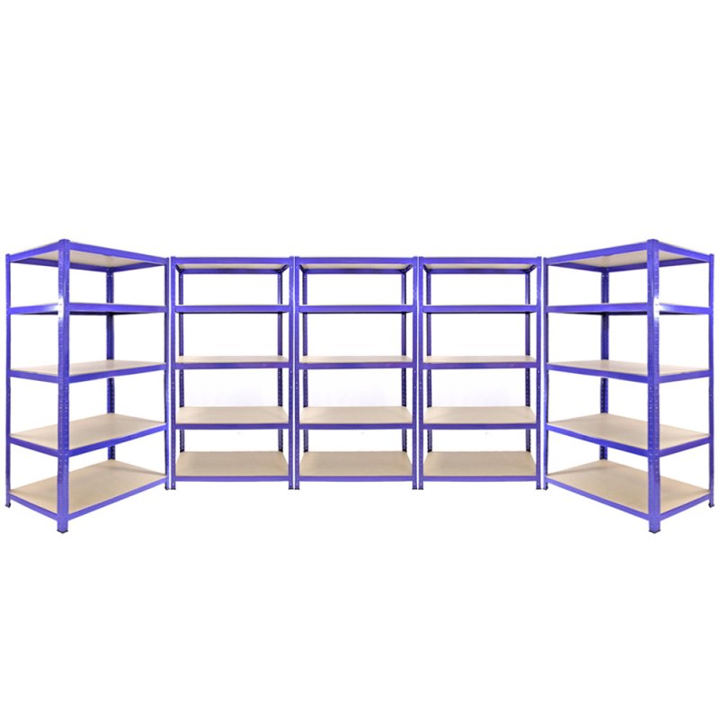 5 Monster Racking Q-Rax Industrial Warehouse Shelving Unit Garage Racks, 200kg/shelf, 90cm/120cm