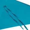 Outsunny 4.6m Garden Parasol Double-Sided Sun Umbrella Patio Market Canopy Shade Outdoor Blue - NO BASE