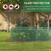 Outsunny 8' x 4' Crop Cage, Plant Protection Tent with Galvanised Steel Frame and Zipped Door, Fruit Cage Netting Cover for Garden and Outdoors Green