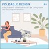 AIYAPLAY Kids Slide Freestanding Toddler Slide Foldable for Indoor Outdoor 1.5-3 Years Old, Grey