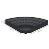 Outsunny 4 PCs 70KG Portable Round Parasol Base Umbrella Cross Stand Weights Holder Sand or Water Filled Outdoor Garden Patio Cantilever Cross Base Weight