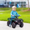 HOMCOM 12V Electric Quad Bike for Kids, Ride-On Car w/ Forward, Reverse Functions, Music, LED Headlights, for Ages 3-5 Years - Green