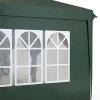 Outsunny 3 x 6 m Pop Up Gazebo with Sides and Windows, Height Adjustable Wedding Camping Party Tent Canopy Marquee with Storage Bag for Garden, Event, Green