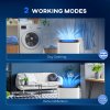 HOMCOM 16L/Day Dehumidifier with 3.7L Water Tank, 24H Timer On/Off, Digital Humidity Display, Dehumidifier for Home Damp, Bedroom, Condensation, Mould, Laundry Drying, White
