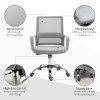 Vinsetto Office Chair, Ergonomic Desk Chair, Mesh Computer Chair with Back Support, Adjustable Height and Swivel Rolling Wheels, Grey