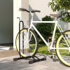 SPORTNOW Bike Rack, Vertical & Horizontal Bike Stand Bicycle Storage Stand with Adjustable Hooks, Fits 6