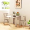 HOMCOM Folding Dining Table, Extendable Kitchen Table for Small Space, Drop Leaf Table for 2-4 People, Oak