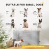 PawHut Retractable Stair Gate for Dogs, Extra Wide Dog Gate Extends Up to 140 cm Wide, 86.5 cm Tall, for Doorways, Stairways, Hallways, Indoor and Outdoor, Grey