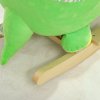 AIYAPLAY Rocking Animal, Dinosaur Themed Rocking Ride on with Animal Sounds, Safety Belt, Wooden Base, Pedal, for Toddlers 18-36 Months, Green