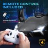 AIYAPLAY Lamborghini Revuelto Licensed Electric Car for Kids with Butterfly Doors, 12V Kids Electric Ride On with Suspension, Remote Control, LED Lights, Horn, USB, MP3 for 3-5 Years, Black