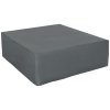 Outsunny 600D Oxford Outdoor Garden Furniture Sofa Set Cover, Waterproof Anti-UV Rattan Sun Lounger Protection Protector Cover, 205L x 192W x 61Hcm, Grey