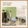 PawHut Cat Scratching Post Cat Tree, Kitty Activity Centre w/ Turntable Interactive Toy Ball, Cat Tower w/ Jute and Sisal