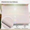 Outsunny Balcony 2 x 1.5m Manual Adjustable Awning DIY Patio Clamp Awning Canopy  Retractable Shade Shelter - Beige