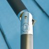 Outsunny 2.5m Shanghai Garden Parasol Umbrella with Crank & Tilt, Adjustable Outdoor Sun Shade, Blue