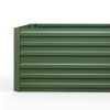 Outsunny Raised Beds for Garden, Galvanised Steel Outdoor Planters with Multi-reinforced Rods for Vegetables, Plants, Flowers and Herbs, 180 x 90 x 59 cm, Green