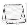 HOMCOM Rebounder Net Practise Kickback Target Goal with 5 Angles, for Teens, Adults, Softball, Football Training, Black