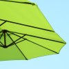 Outsunny 4.6m Large Garden Parasol Double-Sided Sun Umbrella Patio Market Canopy Shade Outdoor Lime Green - NO BASE
