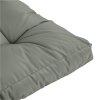 Outsunny 2Pcs Garden Tufted Pallet Cushion Seat Pad, Back Cushion Patio for Indoor Outdoor Use, 120L x 80W x 12Hcm, Grey